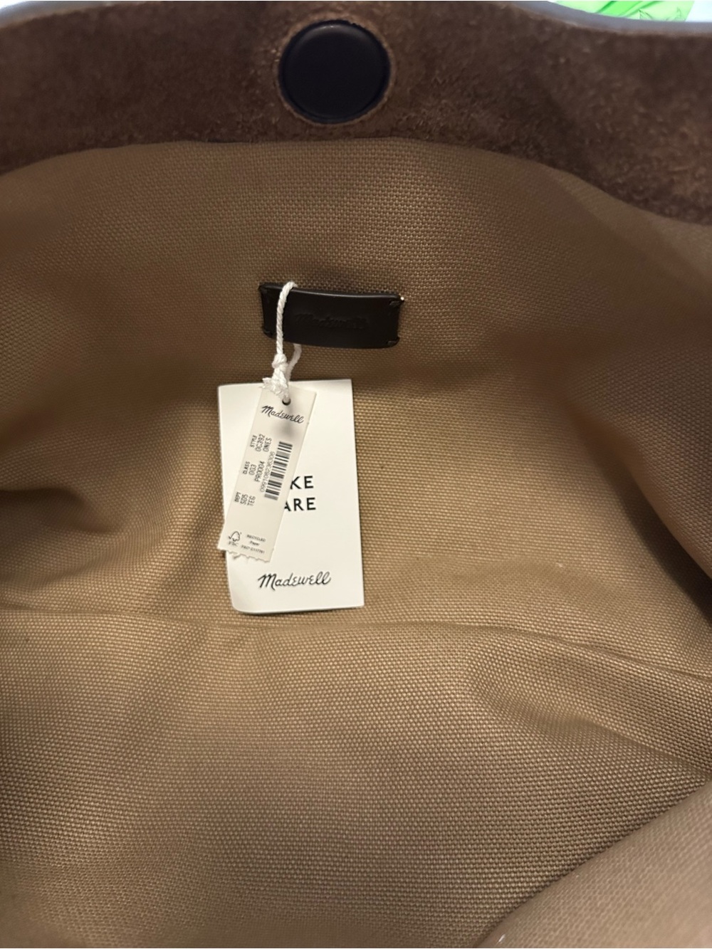 Madewell Mylie, soft grain, small shoulder bag, brown suede - Picture 12 of 12